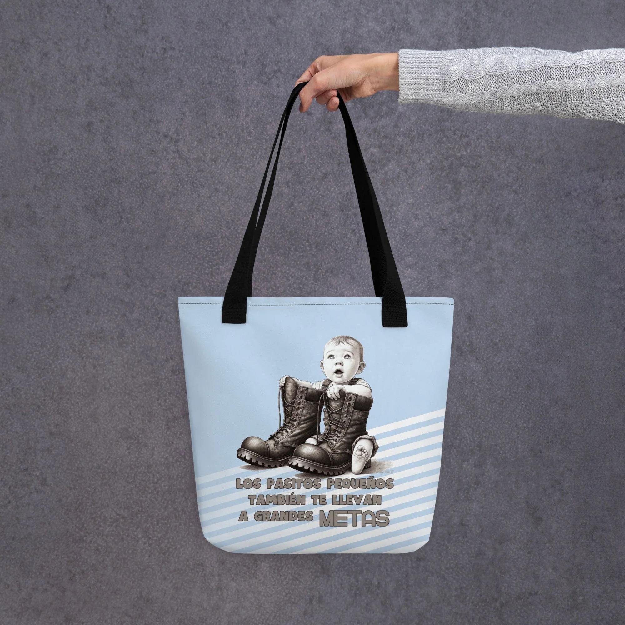 Bolso tela Los pasitos pequeños - Imagen 5