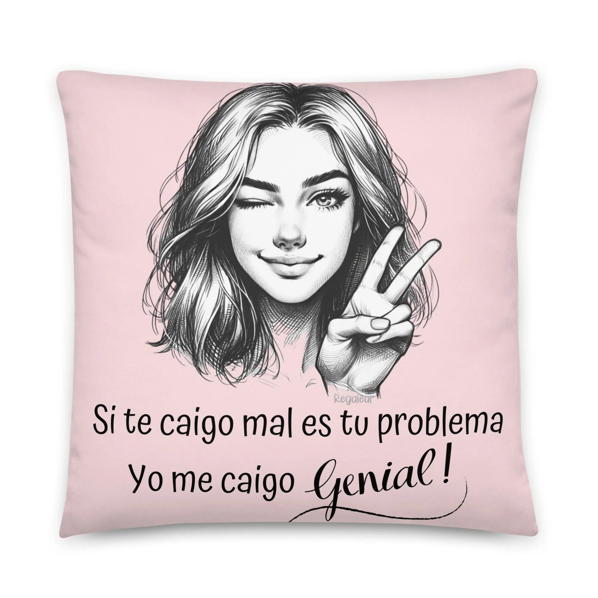 Cojin Si te caigo mal